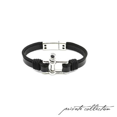 Men's Bracelet | Le Rectangle - Cuir&Noir