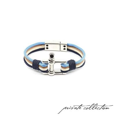 Men's Bracelet | Le Rectangle - Double Bleu
