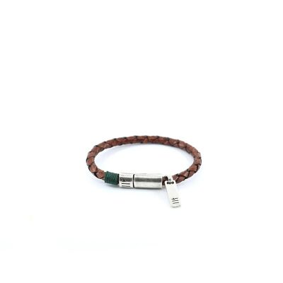 Men's Bracelet | Linea - vintage leather mid brown