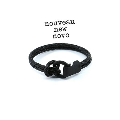 Men's Bracelet | Ribeira - Notte vintage black leather