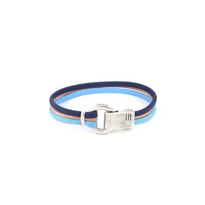 Men's Bracelet | Ribeira Silver - triple double bleu
