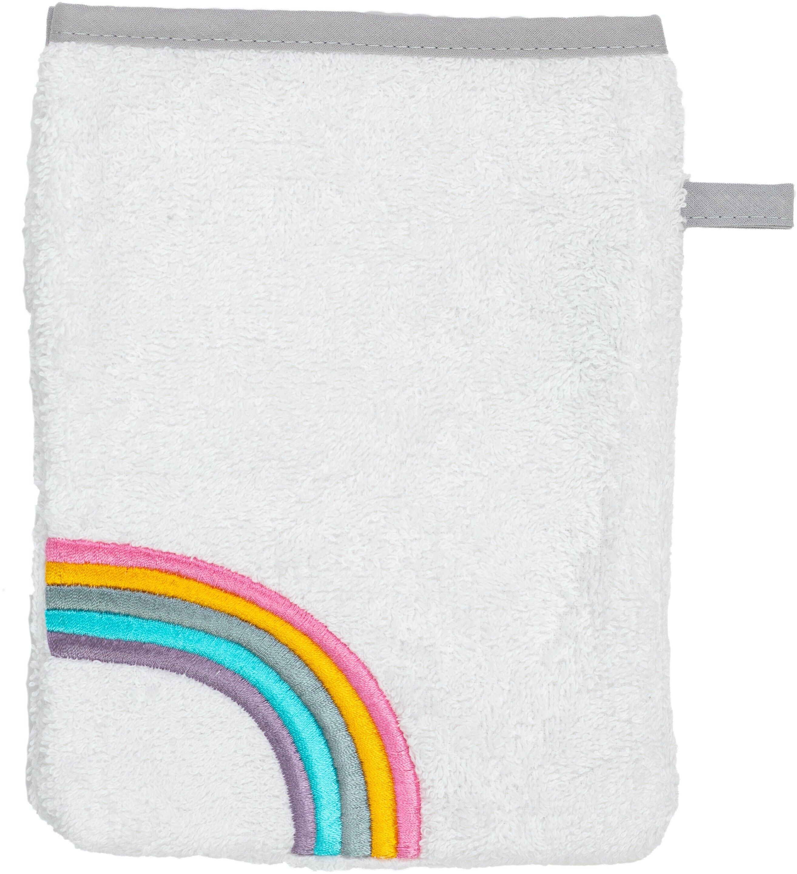 Gant de toilette enfant arc-en-ciel