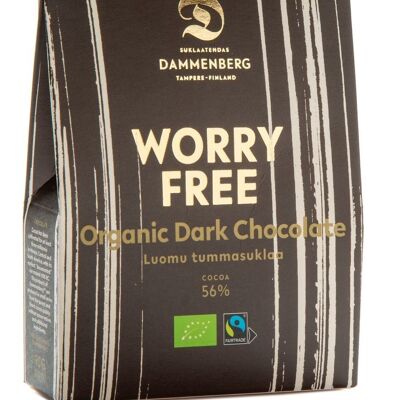 Worry-free Organic, fairtrade dark chocolate buttons 10x 90g 56%