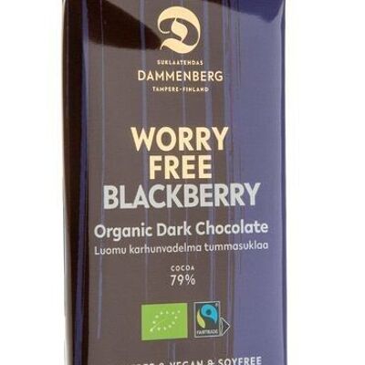 Worry-free Organic, fairtrade blackberry dark chocolate buttons 79% 10x70g