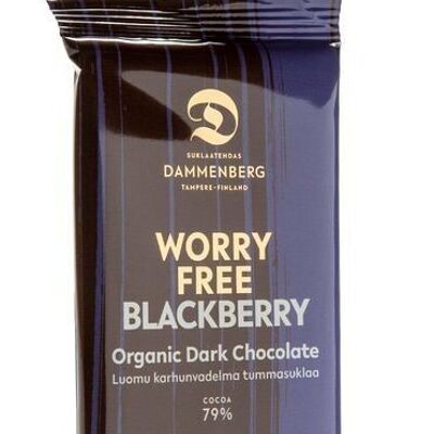 Worry-free Organic, fairtrade blackberry dark chocolate buttons 79% 10x70g