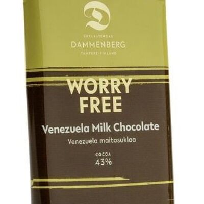 Worry-free Venezuela milk chocolate bar 43% 12x70g