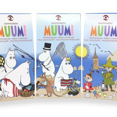 Moomin milk chocolate buttons 43% soy-free 30x55g