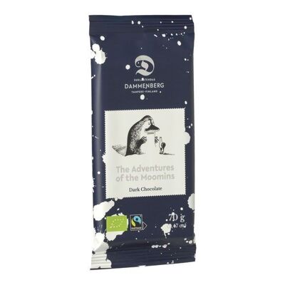Moomin organic, fairtrade dark chocolate bar 79 % 12x70g