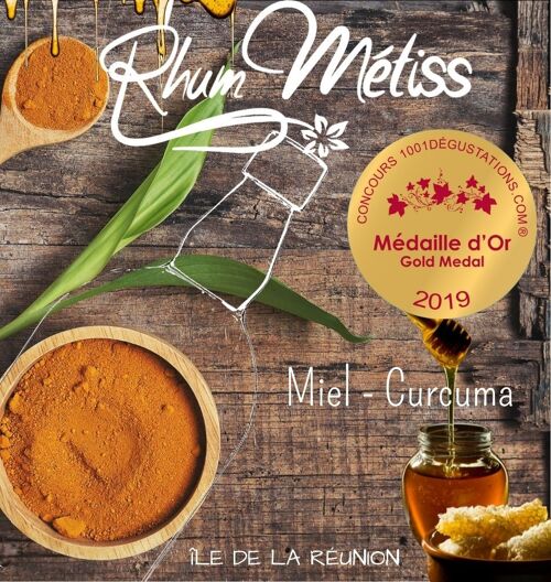 Rhum Arrangé Métiss Miel - Curcuma 23,7°