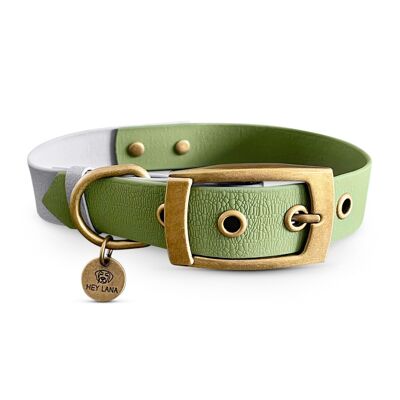 Dog Collar Outdoor - Waterproof - Grey/Green