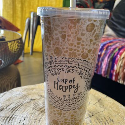 LARGE NOMADIC CUP "cup of HAPPY"