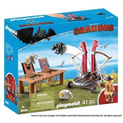 Playmobil Dragons Bocón Lanzadera Ovejas