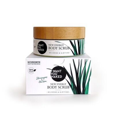 NEW ENERGY BODY SCRUB with lemongrass & aloe vera, 200ml