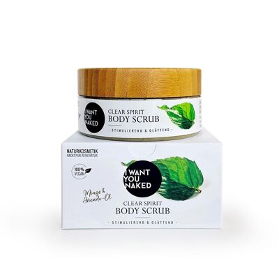 CLEAR SPIRIT BODY SCRUB with mint & avocado oil, 200ml