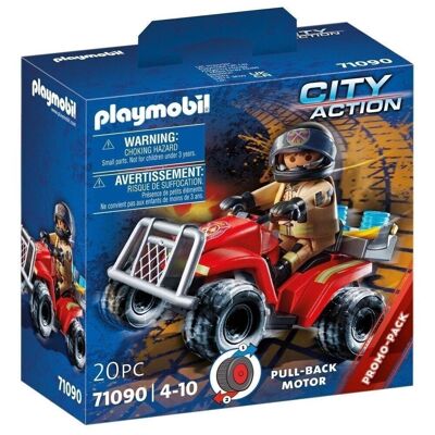 Playmobil Action Bomberos Speed Quad