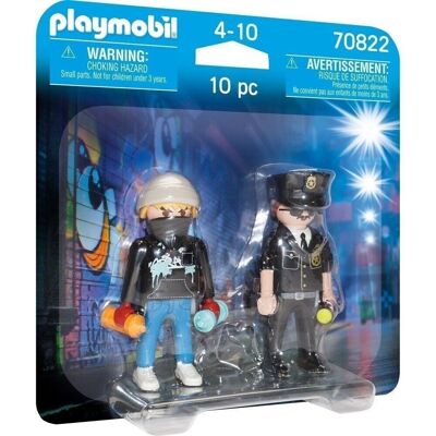 Playmobil Duo Pack Policía y Vándalo