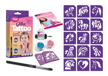 TyToo Chevaux & Licornes Glitter kit de tatouage 2