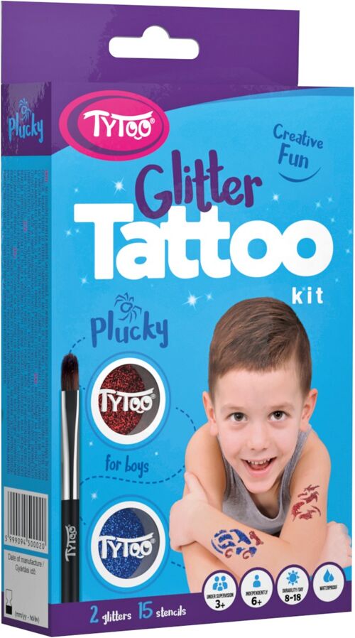 TyToo Plucky Glitter tattoo kit