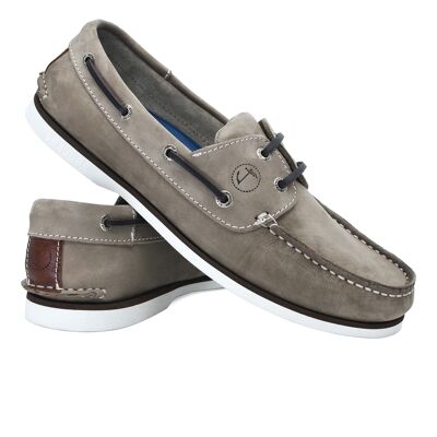 Men’s Boat Shoes Seajure Uvongo Taupe Nubuck Leather