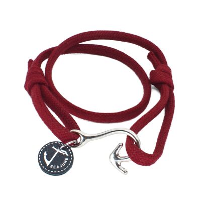 Seajure Nautical Rope Reunion Bracelet Red