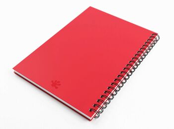 Artgecko Flashy Sketchbook (Rouge) A4 Portrait - 80 Pages (40 Feuilles) Papier Cartouche Blanc 150gsm 2