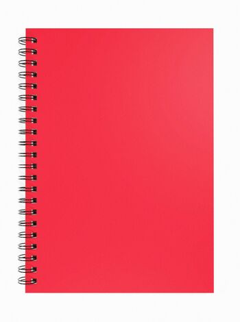 Artgecko Flashy Sketchbook (Rouge) A4 Portrait - 80 Pages (40 Feuilles) Papier Cartouche Blanc 150gsm 5
