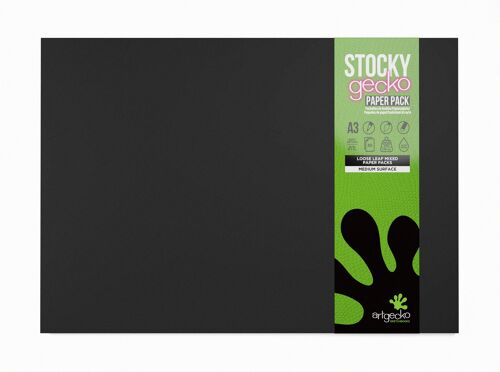 Artgecko Stocky Easel Pack A3 - 30 Sheets Of Mixed Artgecko Paper Stock
