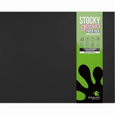 Artgecko Stocky Easel Pack A3 - 30 Sheets Of Mixed Artgecko Paper Stock