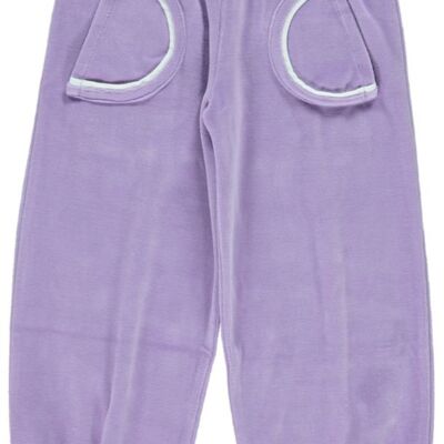 Pants. Velvet. Solid color Viola