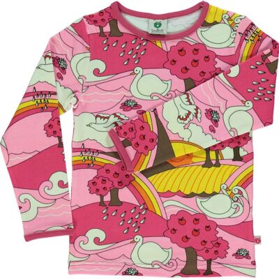 T-shirt LS. Landscape Sea pink