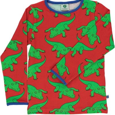 T-shirt LS. Crocodile Apple red