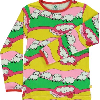 T-shirt LS. Sheep Carmine