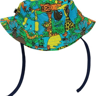 Sun hat. Jungle Ocean Blue