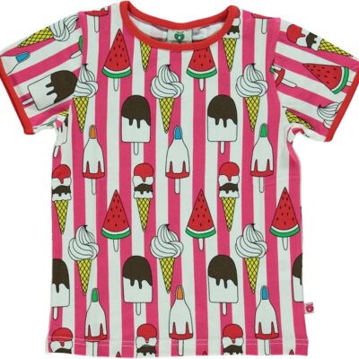 T-shirt SS. Ice cream Carmine