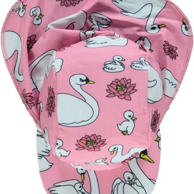 Swimwear, Sun cap. Swan Sea pink