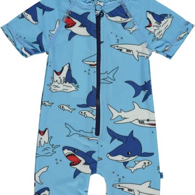 Swimsuit. SL. Shark Blue Grotto