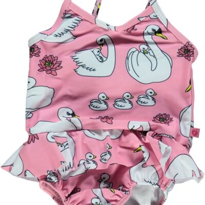 Swimwear, Suit baby. Swan Sea pink