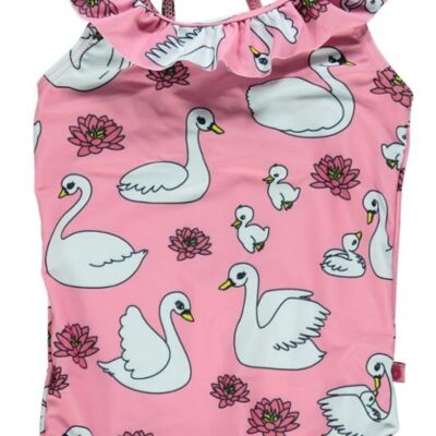 Swim Suit. Swan Sea pink