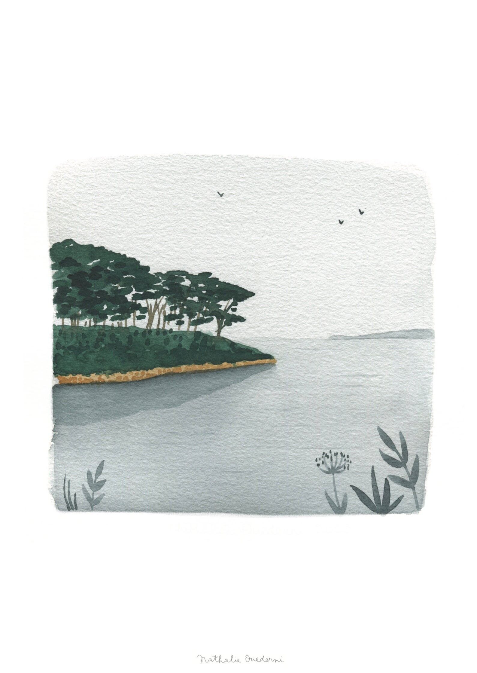 Stampa Giclée - Lago Nuvoloso