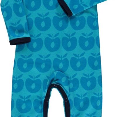Body Suit LS WoolMix. Retro Apple Blue Atoll