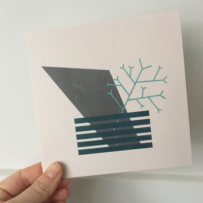 Scandinavia Abstract Eco Greetings Card