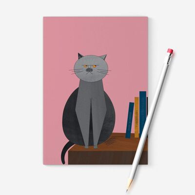 Grumpy British Blue A6 Notebook