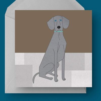 Weimaraner Dog Eco Greetings Card