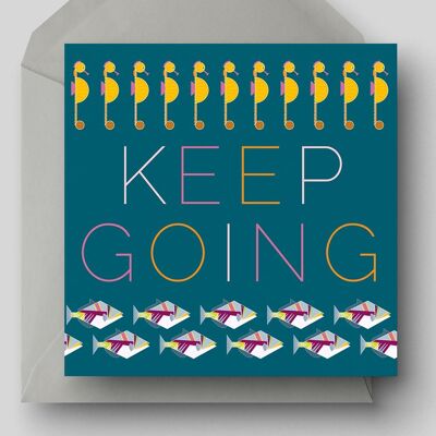 Keep Going Eco Greetings Card