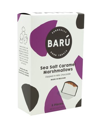 Milk Chocolate & Sea Salt Caramel Marshmallows 120g/8pcs 1