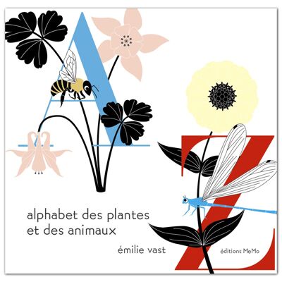 Alfabeto de plantas y animales.