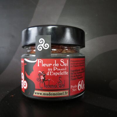 FLEUR DE SEL AU PIMENT D'ESPELETTE 60g