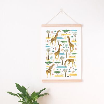 Imprimé animalier - Girafes
