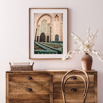 Affiche / Photographie - Mosquée Hassan II | Casablanca Maroc 30x40cm 2