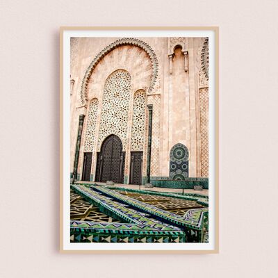 Poster / Foto - Hassan-II.-Moschee | Casablanca Marokko 30x40cm